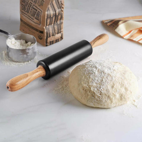Dolce Black Marble Wood Rolling Pin
