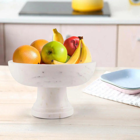 Gala Natural Marble Pedestal Bowl