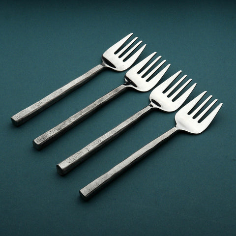 ACO Inox Nobrinox Meridional Salad Forks 7” Stainless Flatware Set Of 4