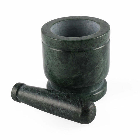 Primrose Green Marble Mortar & Pestle