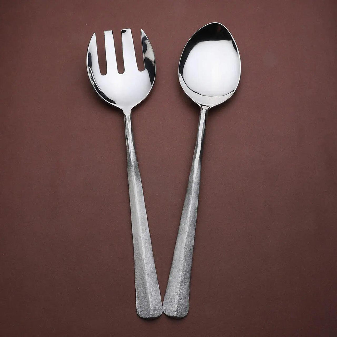 Ridge Salad Serving Set - 2 Pc. for Perfect Salads – INOX Artisans