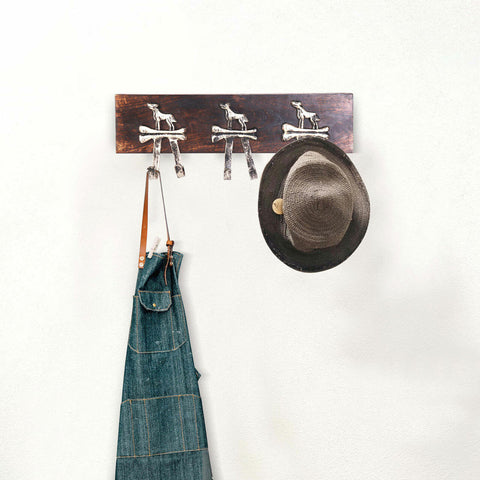 Vintage Cast Iron Pig Wall Hook Rustic Key Hanger Farmhouse Hat