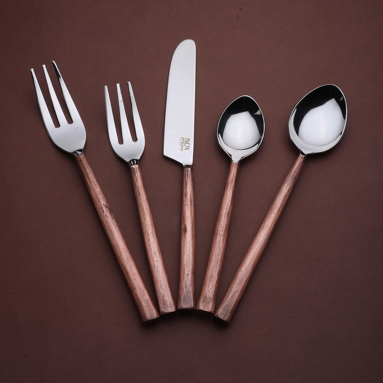 Sundance Design Copper Antique Pastry Fork 4 PCS. Set, Bronze