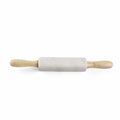 Vivace White Marble Wood Rolling Pin